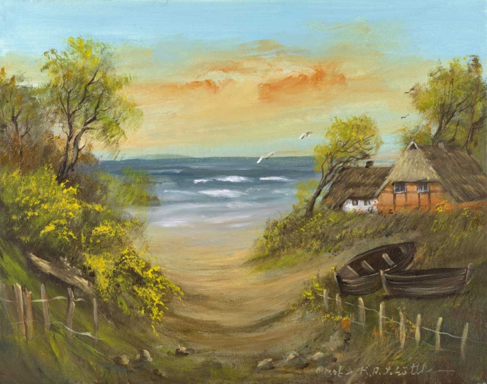 Path to the beach art print by Katharina Schottler for $57.95 CAD