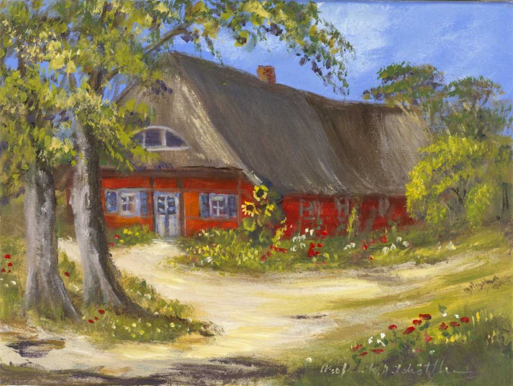 Red House art print by Katharina Schottler for $57.95 CAD
