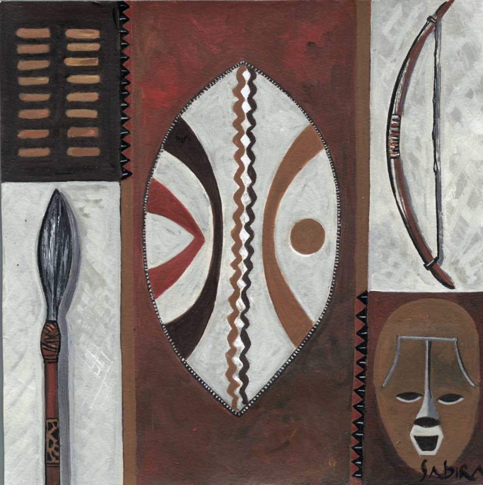 Africa symbol art print by Sabira Manek for $57.95 CAD