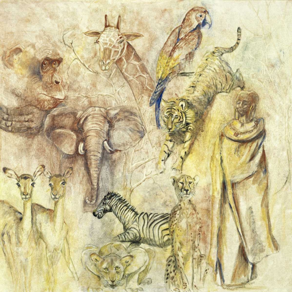 Wild Animals art print by Marijke Cruysberg for $57.95 CAD
