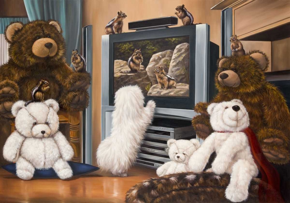 Friends playing art print by Michel Schutte for $57.95 CAD