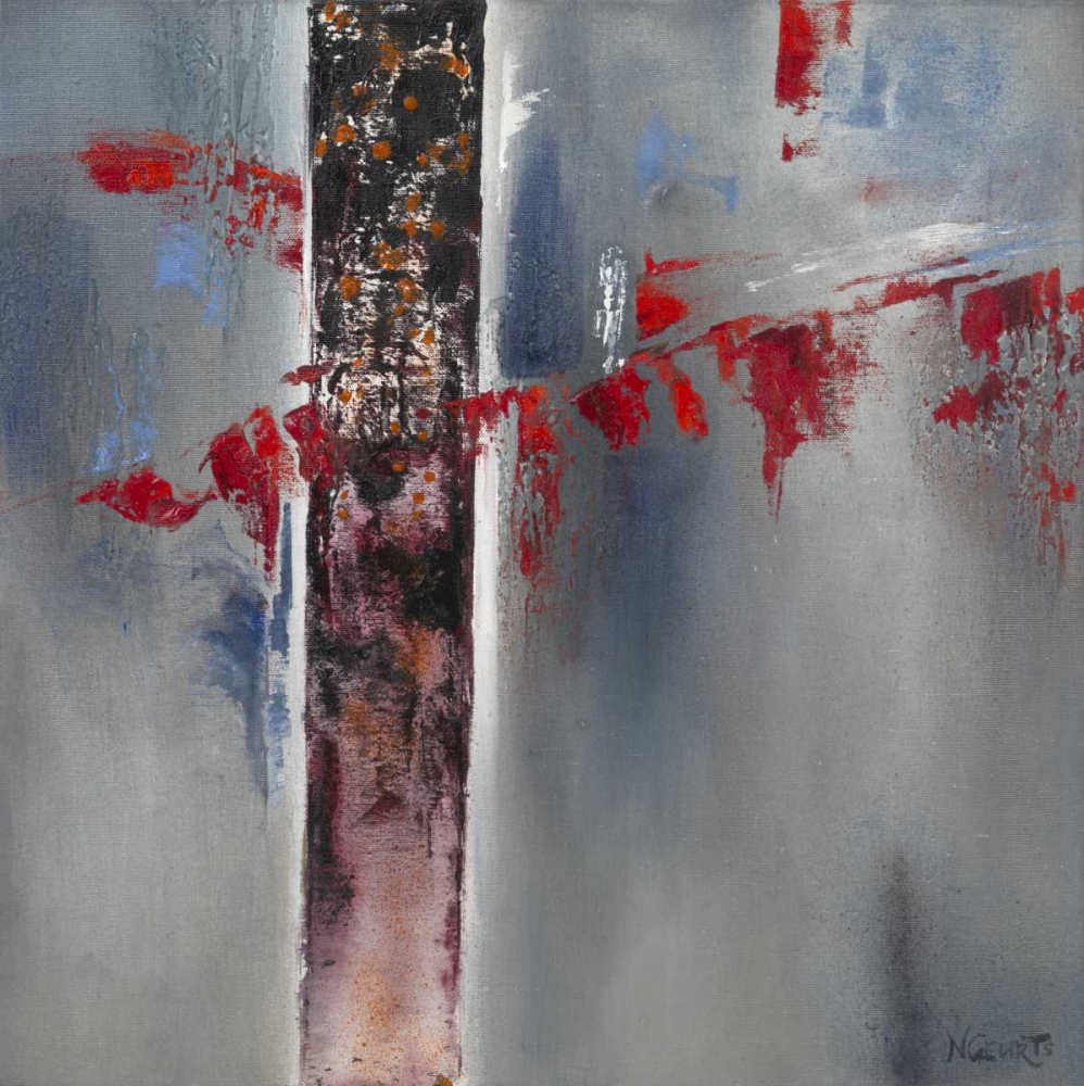 Red Splash I art print by Nelly Geurts for $57.95 CAD
