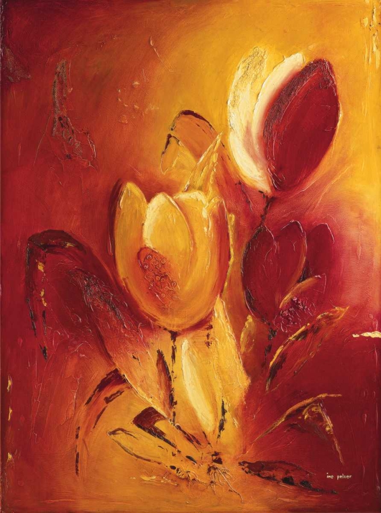 Blooming Tulips bouquet I art print by Ine Pelzer-Janssen for $57.95 CAD