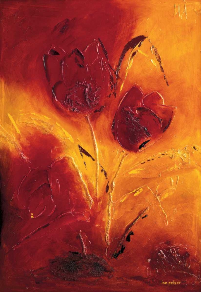 Blooming Tulips bouquet II art print by Ine Pelzer-Janssen for $57.95 CAD