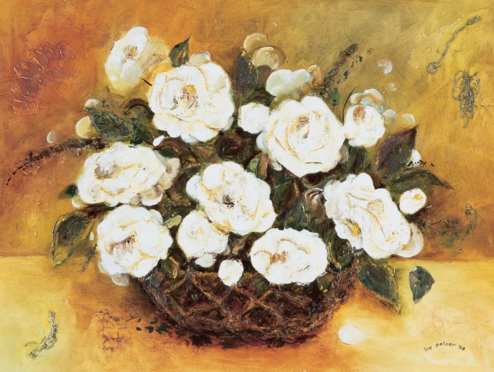 Bouqet White Flowers art print by Ine Pelzer-Janssen for $57.95 CAD