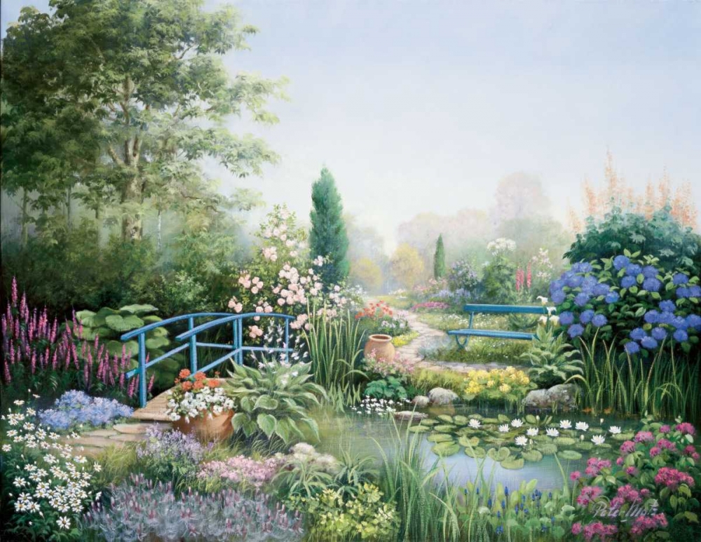 Bridge of love art print by Peter Motz for $57.95 CAD