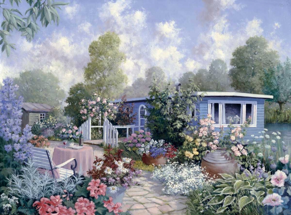 Houseboat art print by Peter Motz for $57.95 CAD