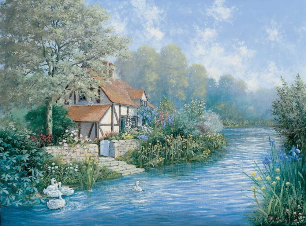 Lakescape art print by Peter Motz for $57.95 CAD