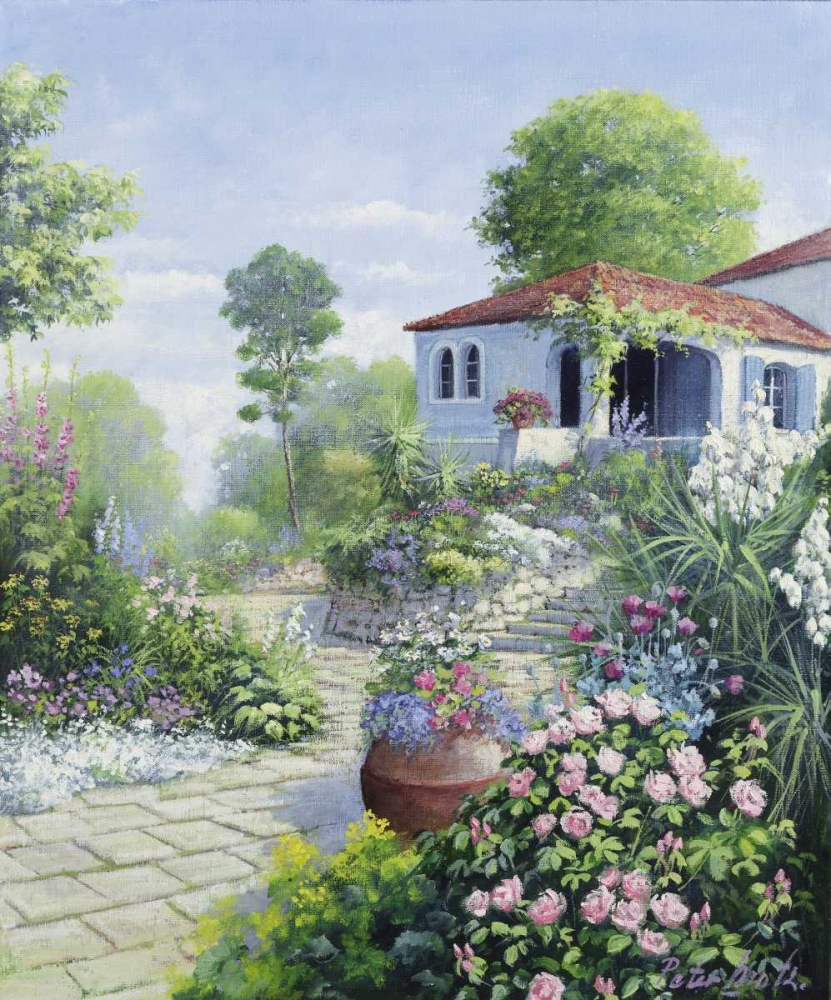Italian garden I art print by Peter Motz for $57.95 CAD