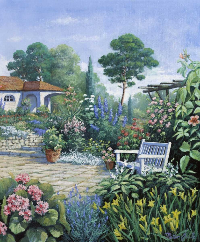 Italian garden II art print by Peter Motz for $57.95 CAD