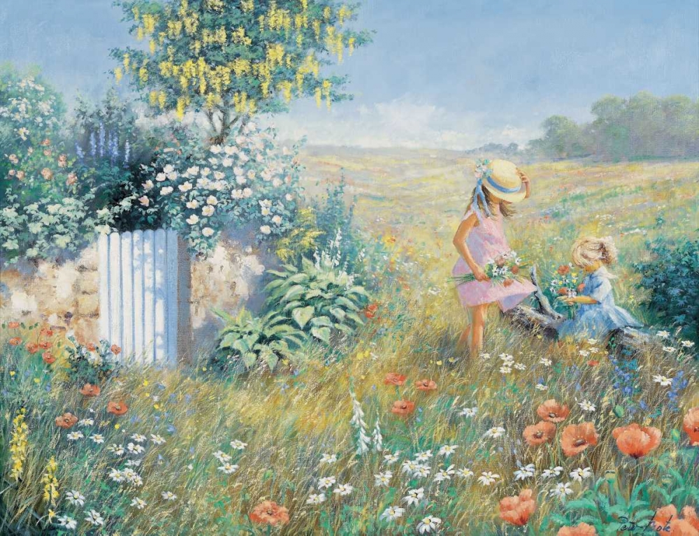 Outside the garden art print by Peter Motz for $57.95 CAD