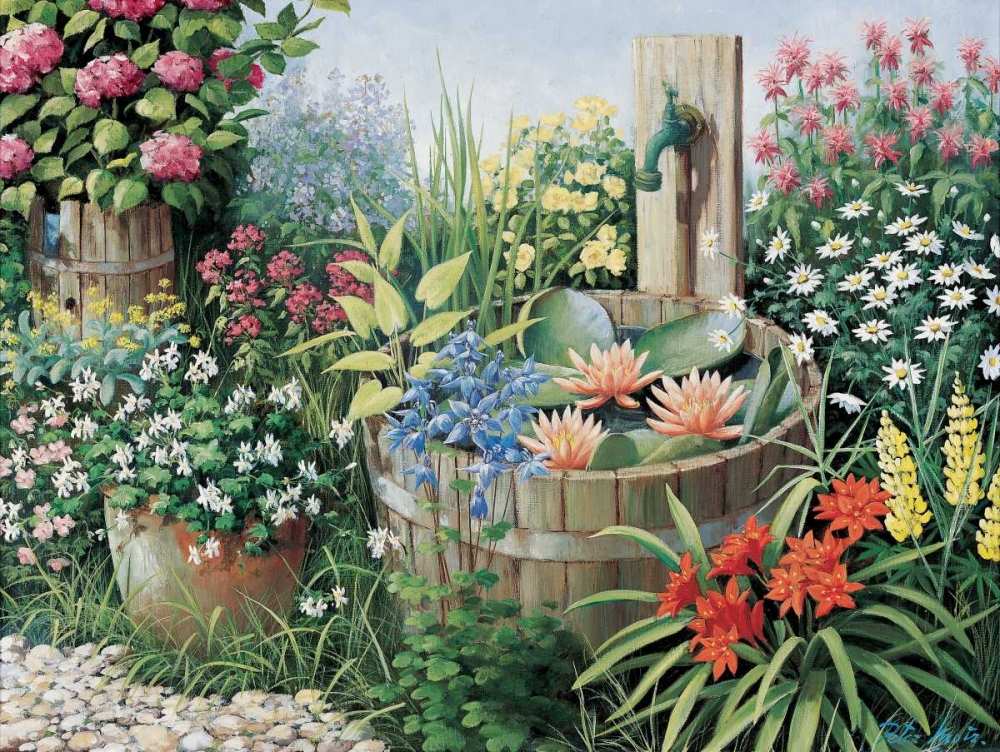 Garden delights art print by Peter Motz for $57.95 CAD