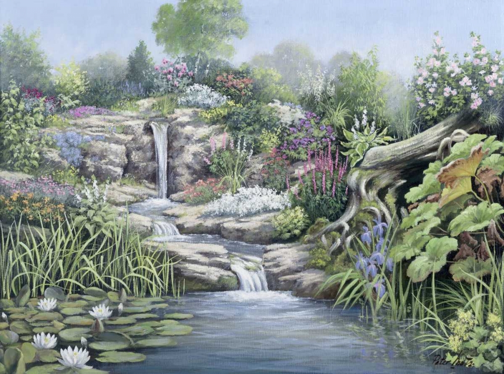 Waterfall art print by Peter Motz for $57.95 CAD