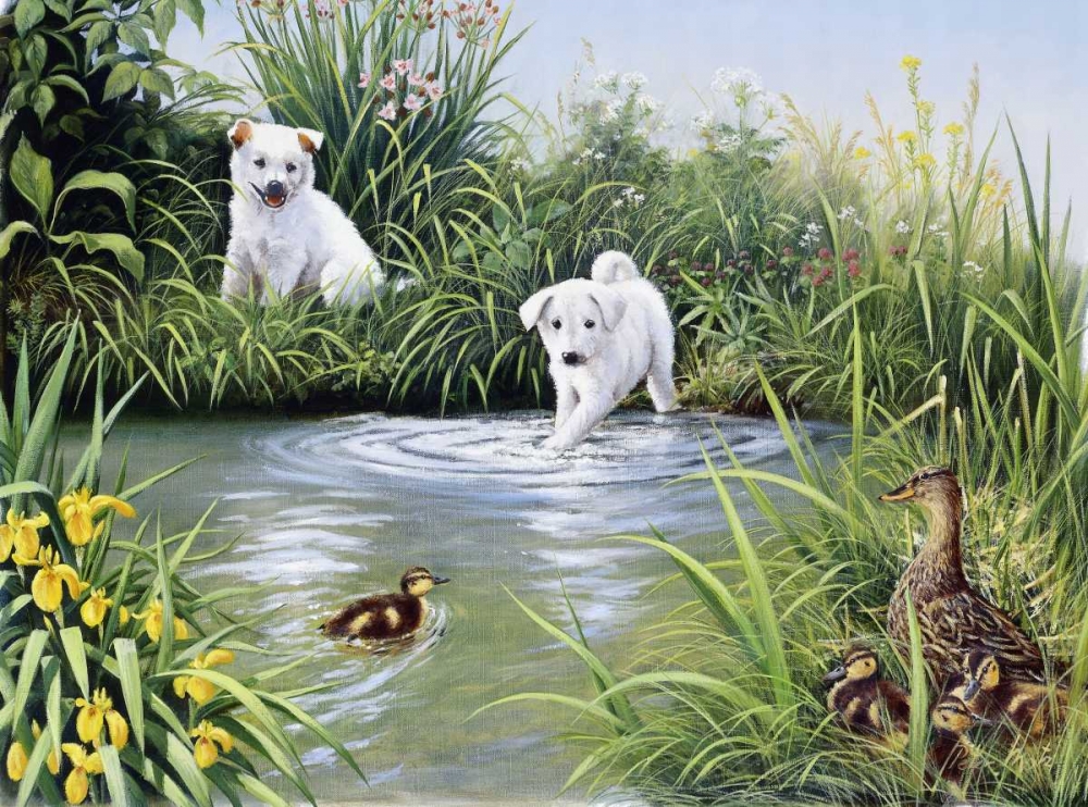 Dog challenge art print by Peter Motz for $57.95 CAD