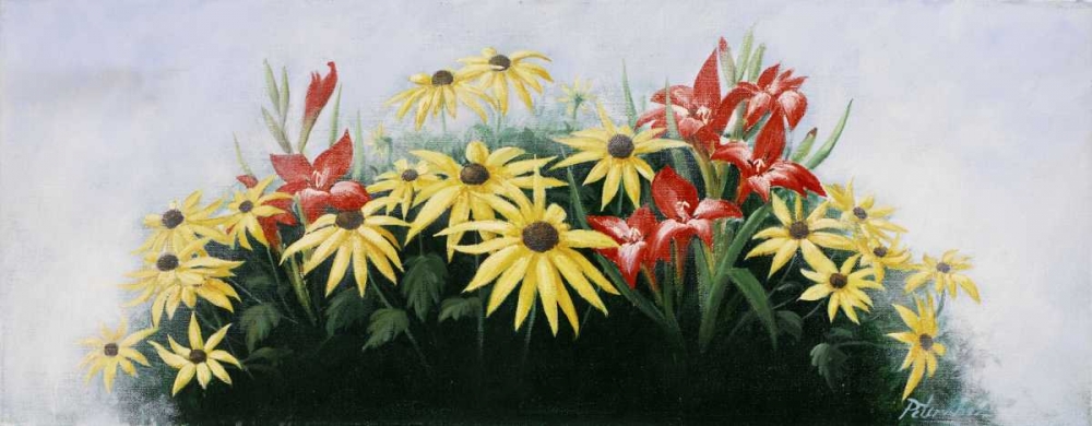 Flowers bouqet art print by Peter Motz for $57.95 CAD