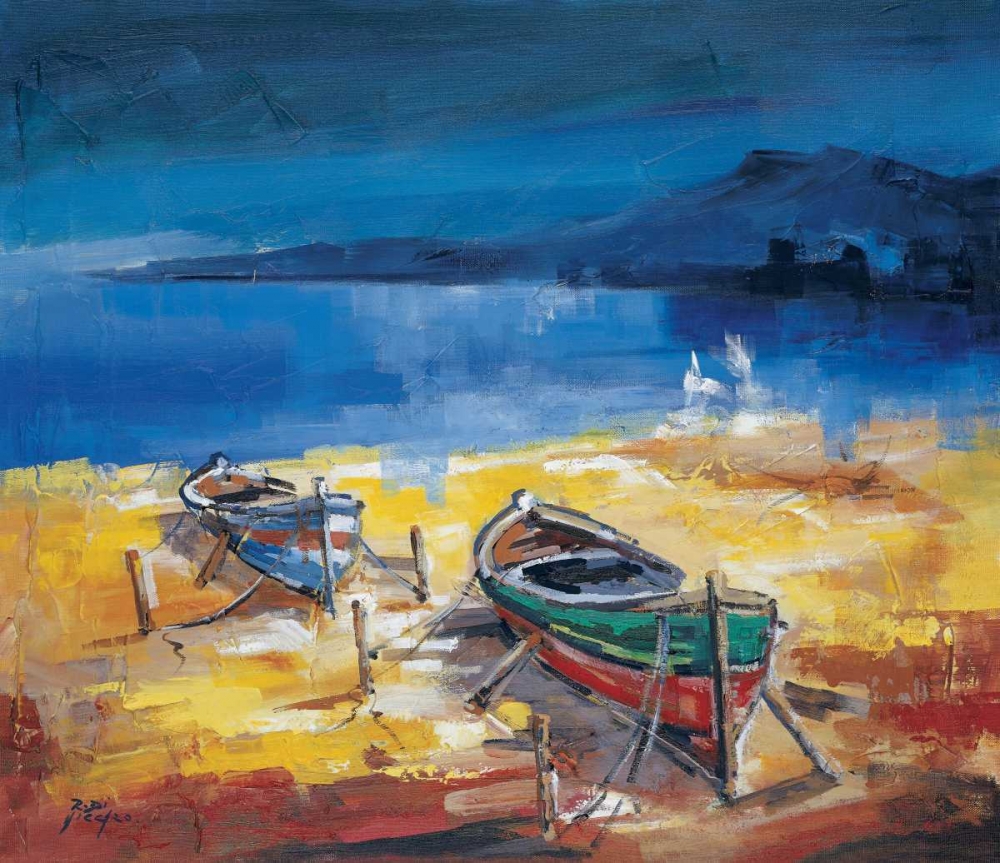 Le due barche art print by Roberto di Viccaro for $57.95 CAD
