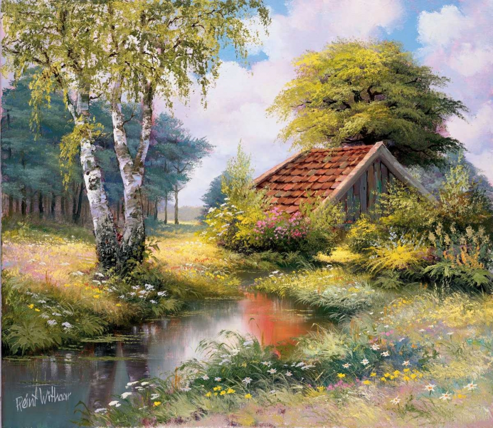 The cottage art print by Reint Withaar for $57.95 CAD
