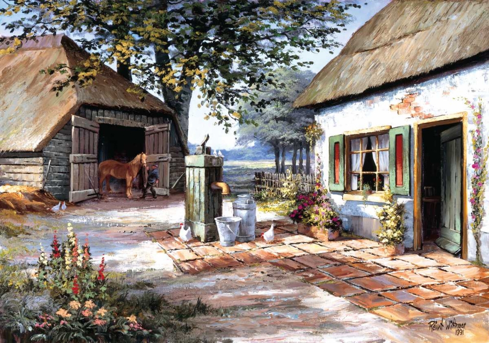 The farm art print by Reint Withaar for $57.95 CAD
