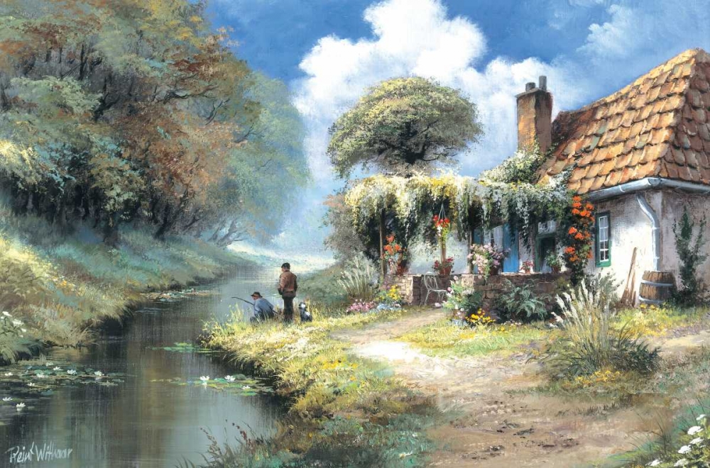 Fishing men art print by Reint Withaar for $57.95 CAD