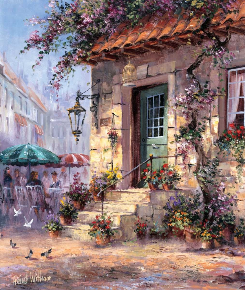 Sidewalk cafe art print by Reint Withaar for $57.95 CAD