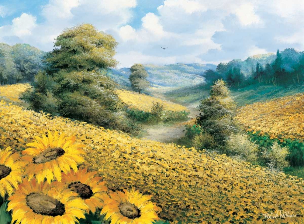Sunflower hill art print by Reint Withaar for $57.95 CAD