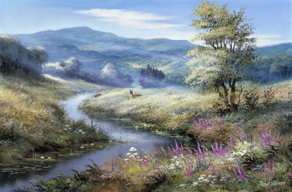 Lonely deers art print by Reint Withaar for $57.95 CAD