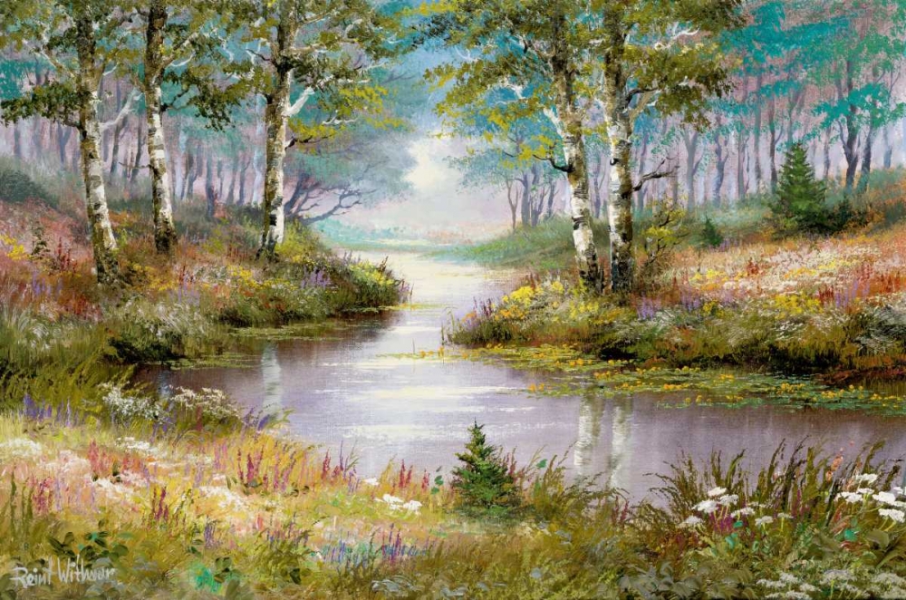 Mysterious stream art print by Reint Withaar for $57.95 CAD