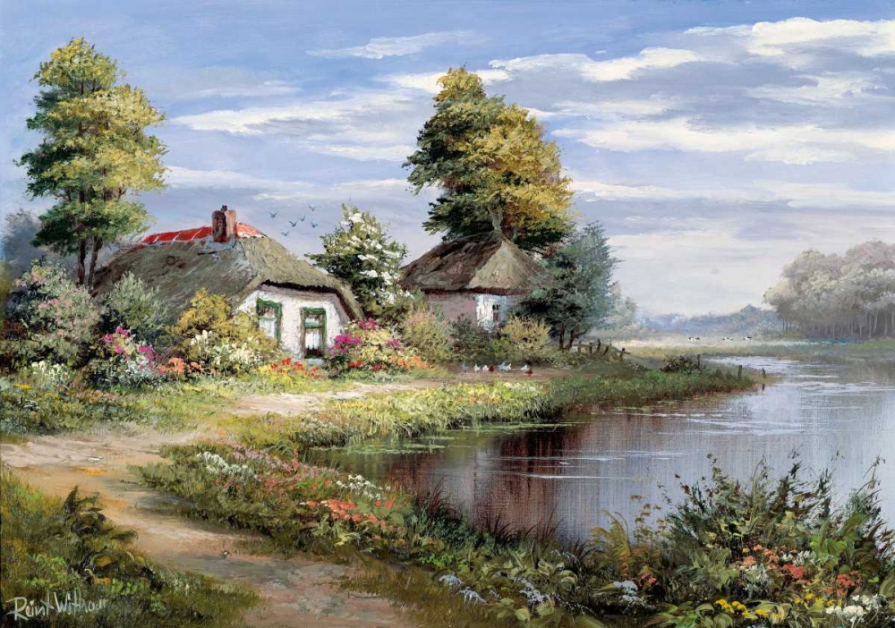 Living at the waterside art print by Reint Withaar for $57.95 CAD