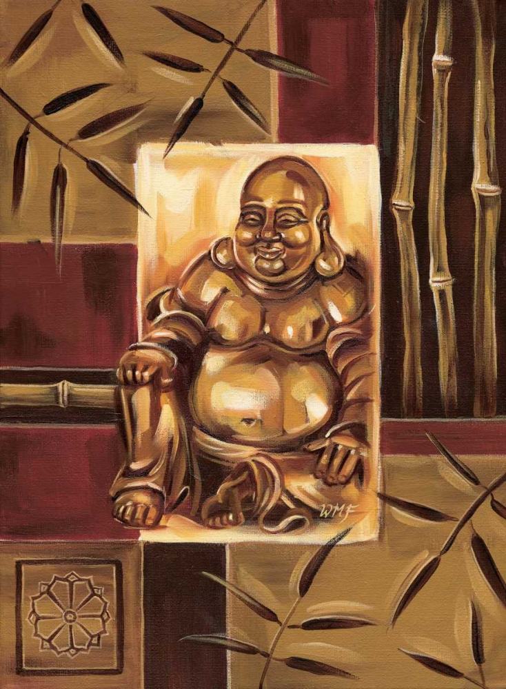 Buddha Laughing art print by Wendy Fields for $57.95 CAD