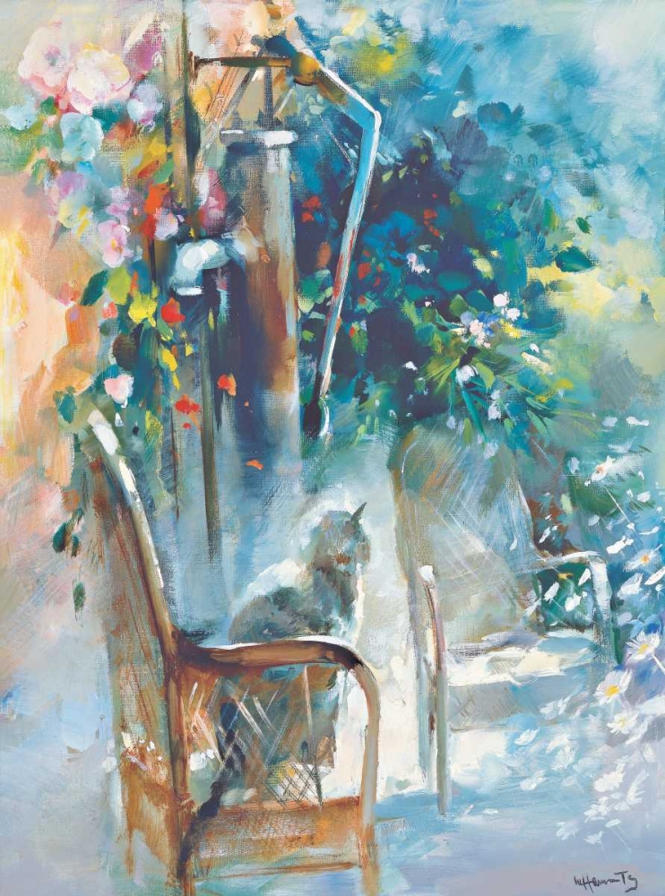 Restful garden art print by Willem Haenraets for $57.95 CAD