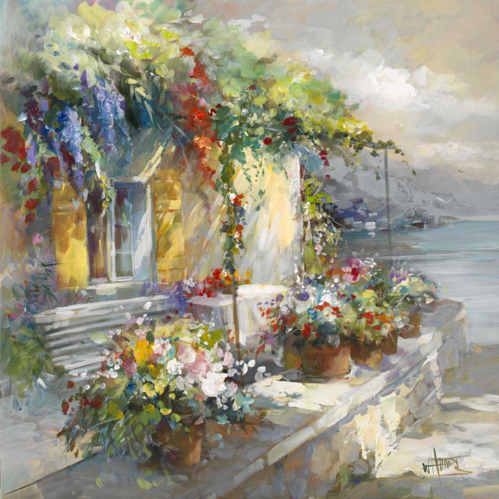 Veranda at sea art print by Willem Haenraets for $57.95 CAD