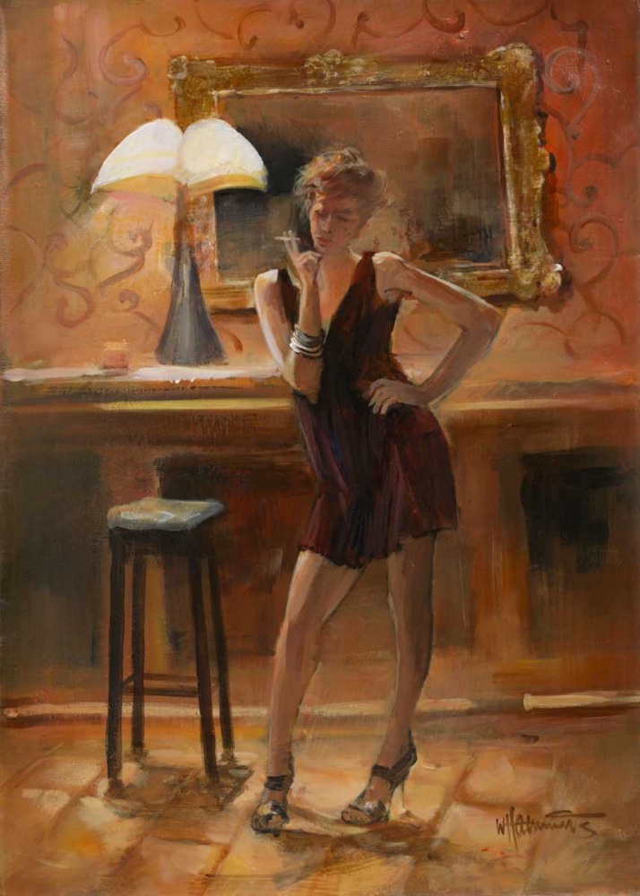 Relaxing at home art print by Willem Haenraets for $57.95 CAD