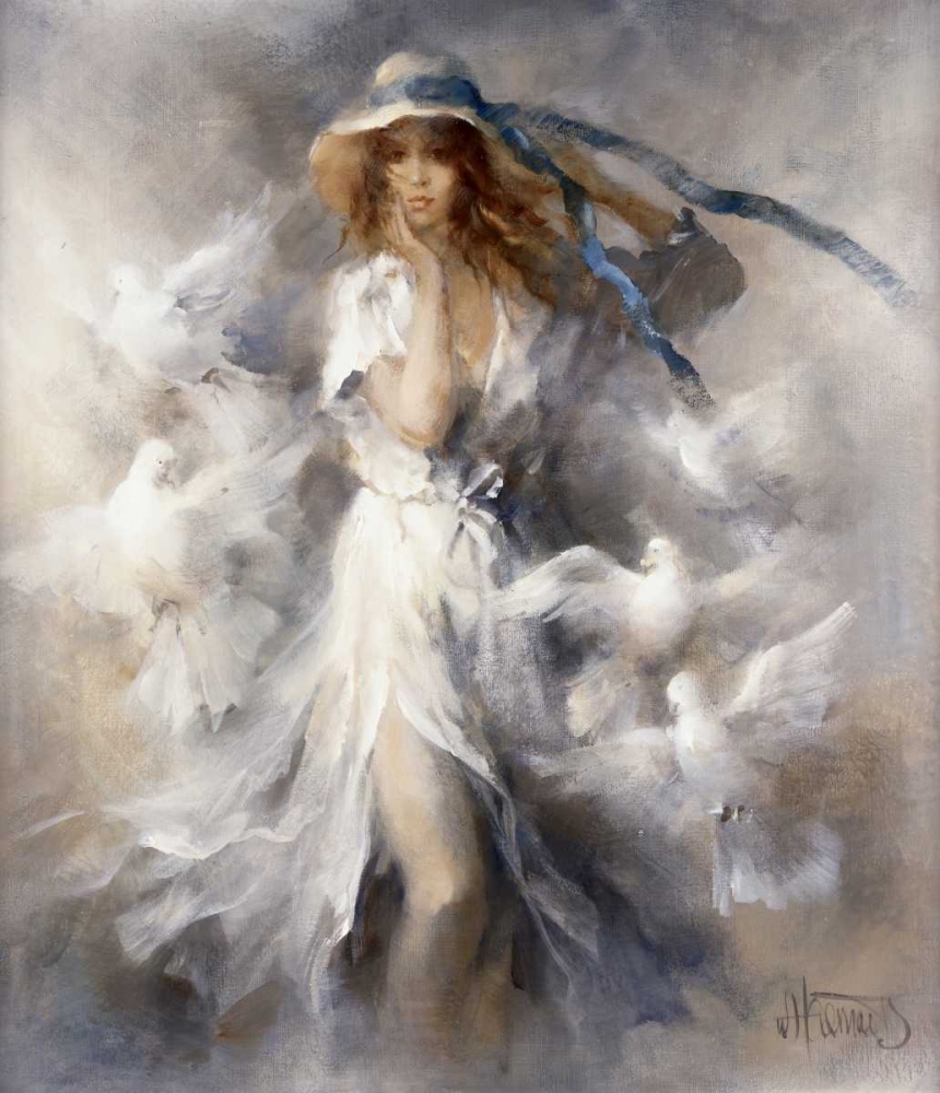 Pigeons art print by Willem Haenraets for $57.95 CAD