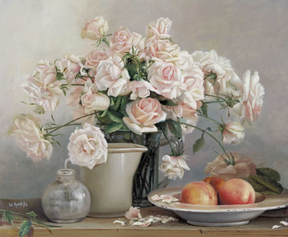 Roses in vase art print by Wouter Roelofs for $57.95 CAD