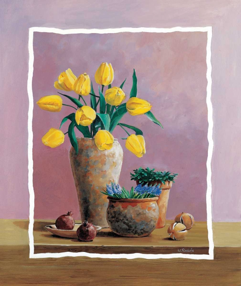 Yellow tulips art print by Wouter Roelofs for $57.95 CAD