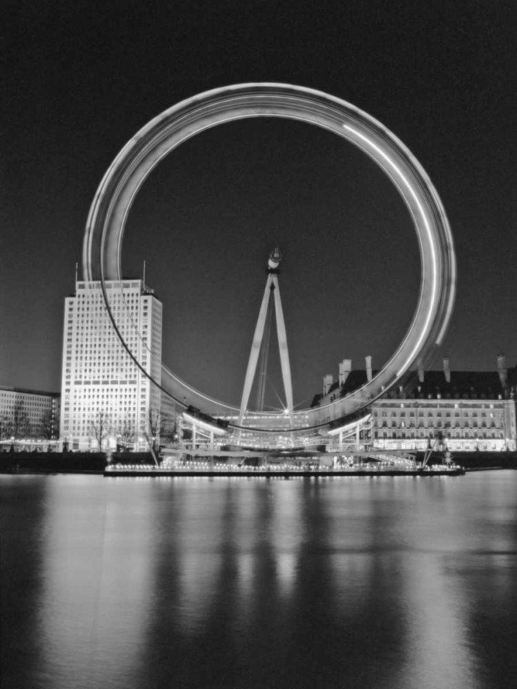 London Eye Millennium Wheel Night art print by Assaf Frank for $57.95 CAD