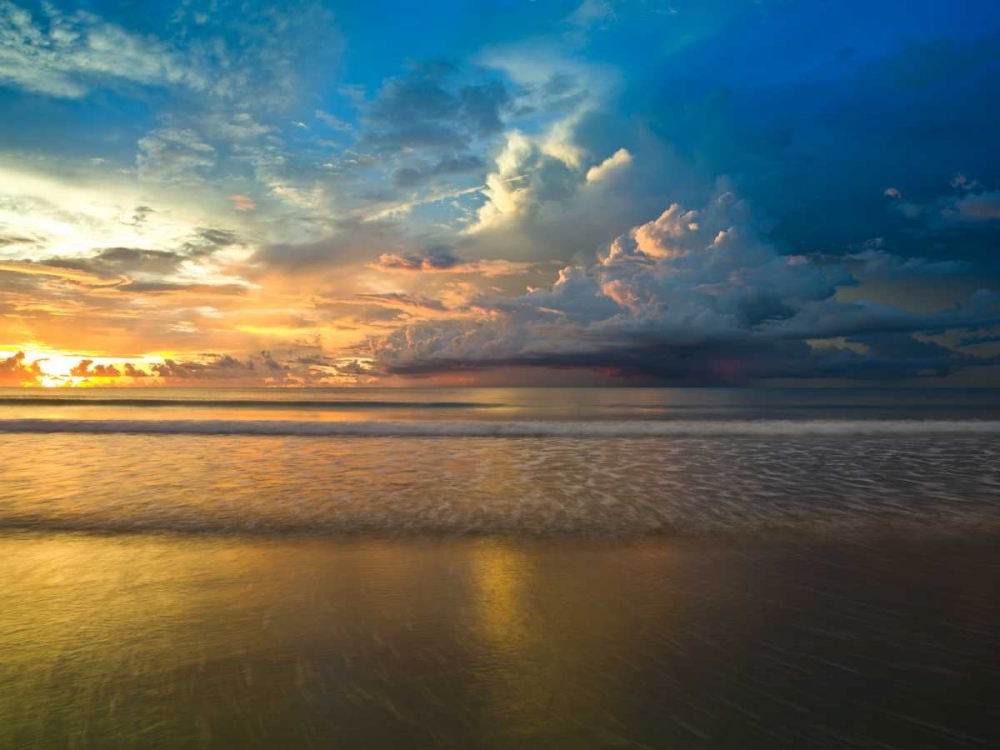 Beach with dramatic sky at dusk, Malaysia art print by Assaf Frank for $57.95 CAD