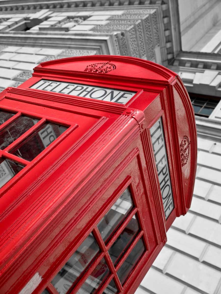 Close-up of telephone box, low angle view, England art print by Assaf Frank for $57.95 CAD