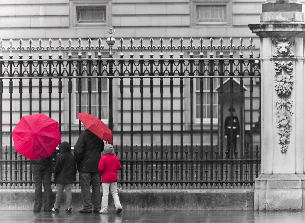 London, Family standing by fence outside Burmingham Palace art print by Assaf Frank for $57.95 CAD