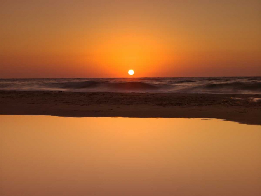 Suntset reflection in water, Palmachim Beach, Israel art print by Assaf Frank for $57.95 CAD
