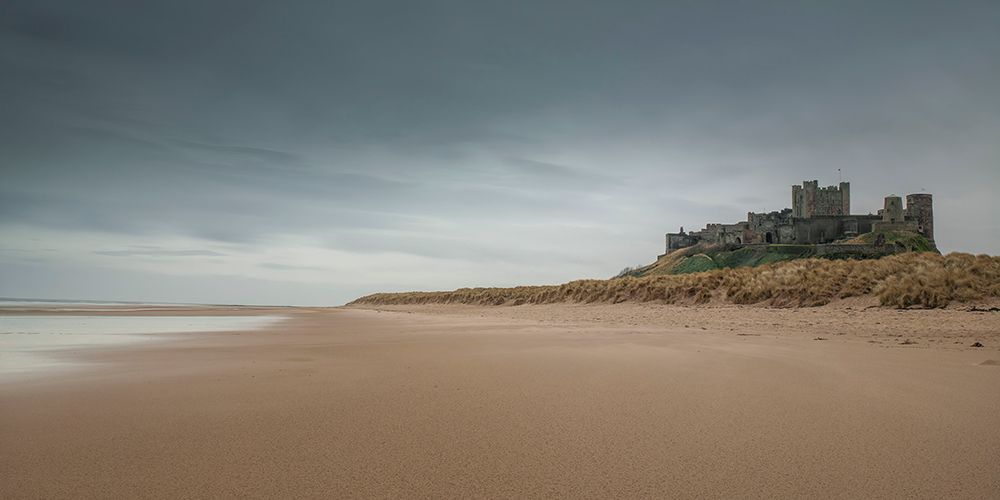 Bamburgh Castle, Northumberland coast line art print by Assaf Frank for $57.95 CAD