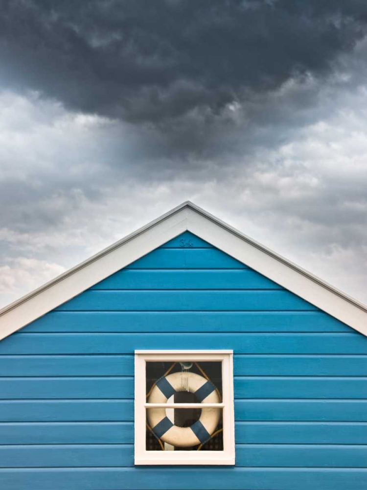 Beach huts at sunset art print by Assaf Frank for $57.95 CAD
