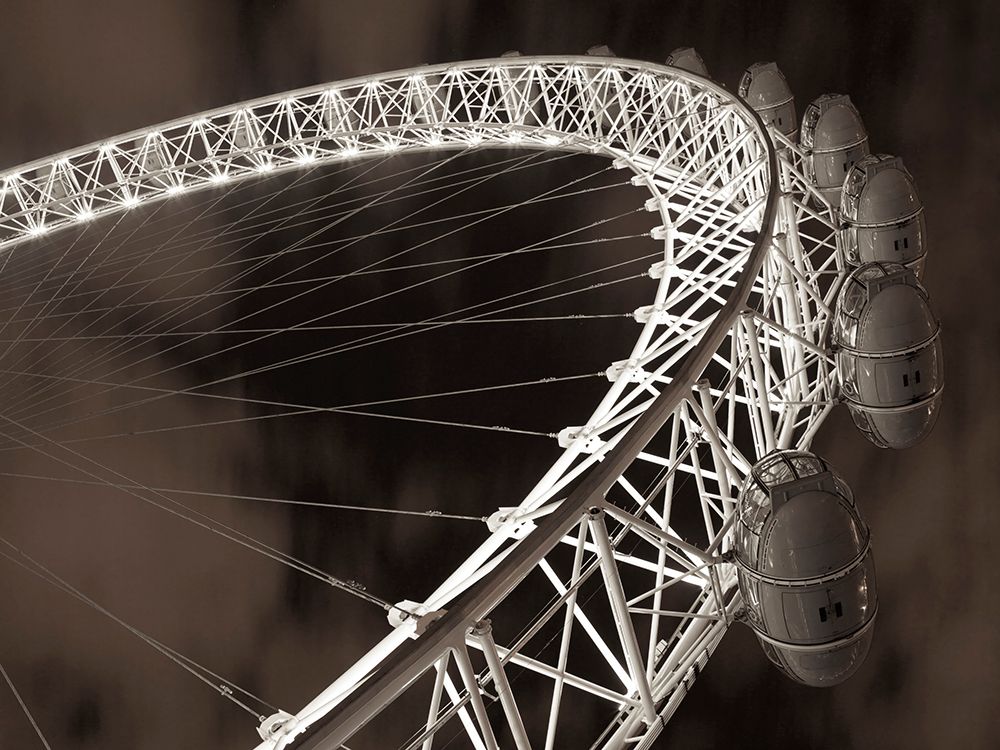 The London Eye at night, close-up art print by Assaf Frank for $57.95 CAD