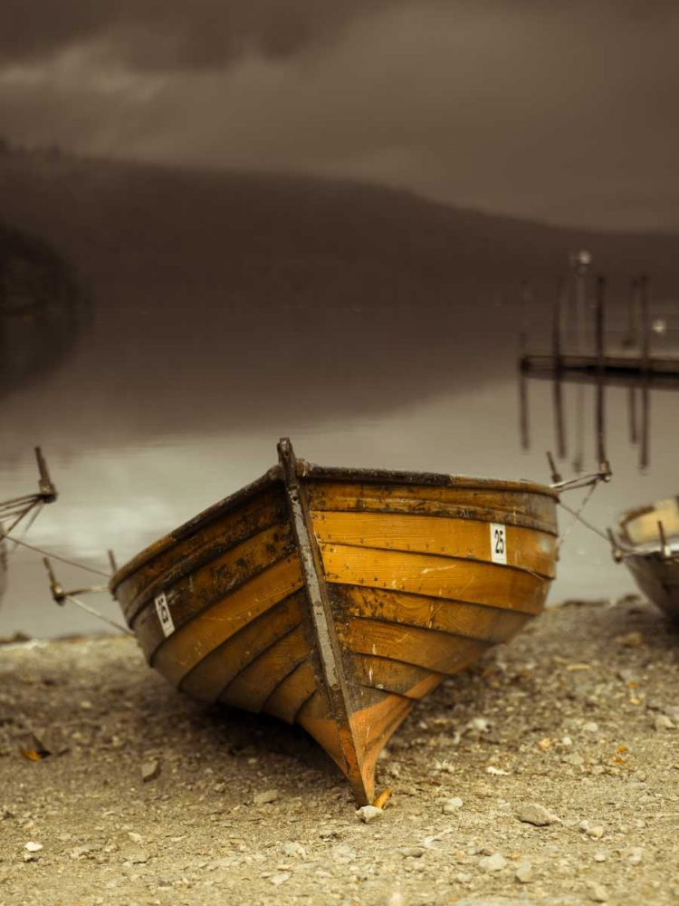 Boat on lake art print by Assaf Frank for $57.95 CAD