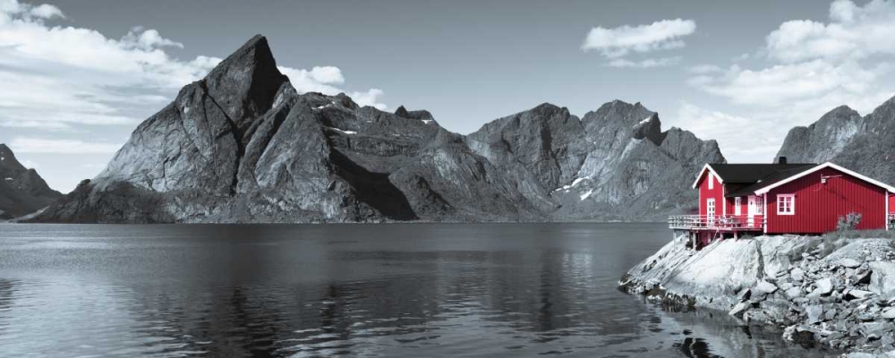 Fishing huts on the waterfront, Lofoten, Norway art print by Assaf Frank for $57.95 CAD