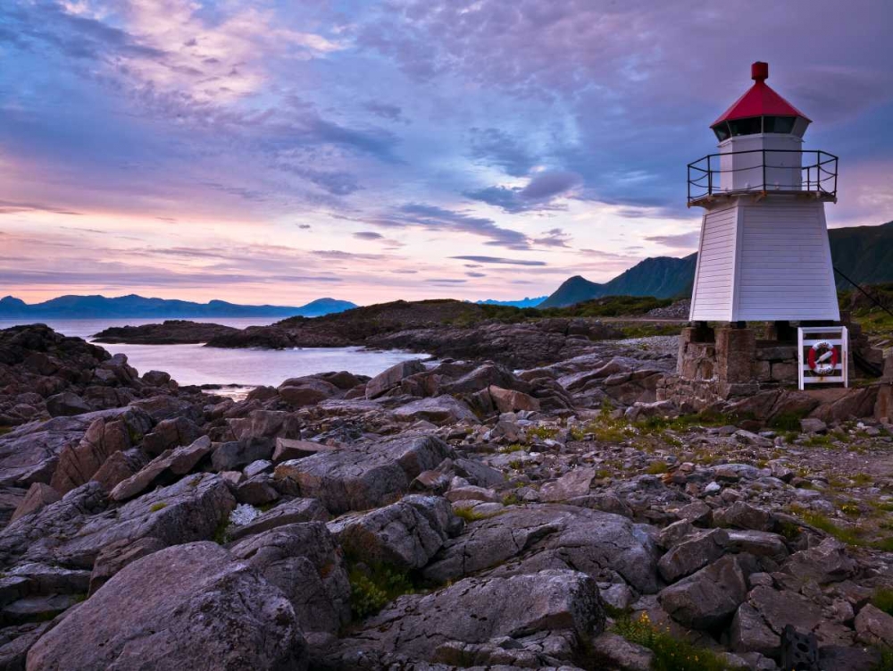 Light house on coast, Lofoten, Norway art print by Assaf Frank for $57.95 CAD