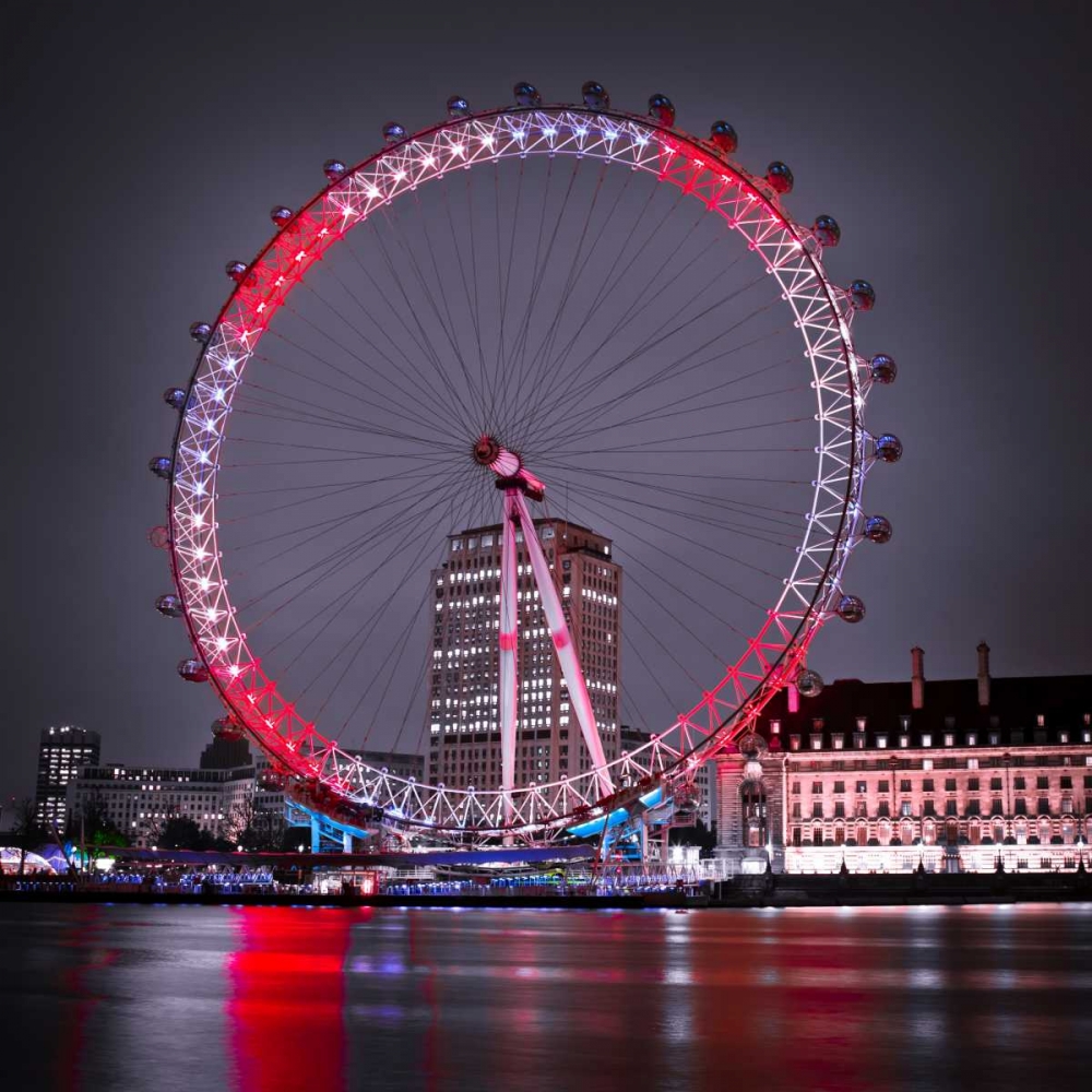 London Eye at night art print by Assaf Frank for $57.95 CAD