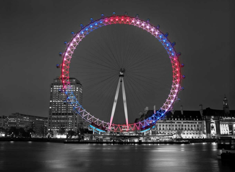 London Eye at night art print by Assaf Frank for $57.95 CAD