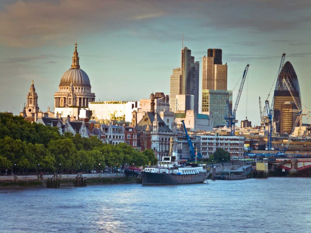 London skyline over the river Thames art print by Assaf Frank for $57.95 CAD