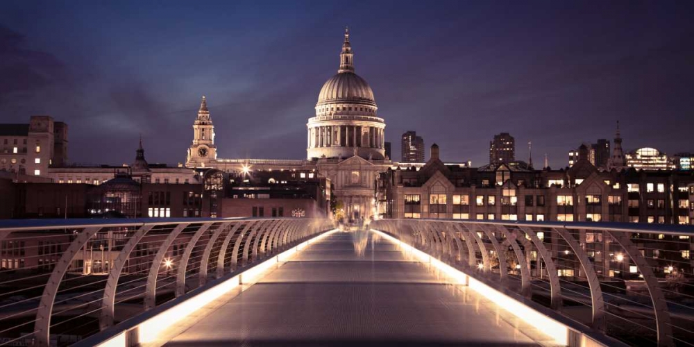 St Pauls Catedral from the Millennium Bridge art print by Assaf Frank for $57.95 CAD